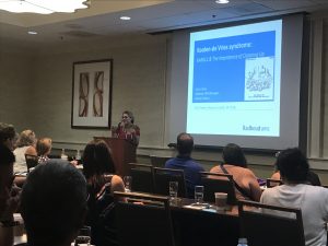 Katrin Linda KdVS Katrin Linda presenting KdVS research at Patient Advocacy Summit to attendees